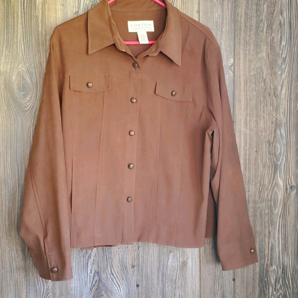 Norton McNaughton Faux Suede Jacket